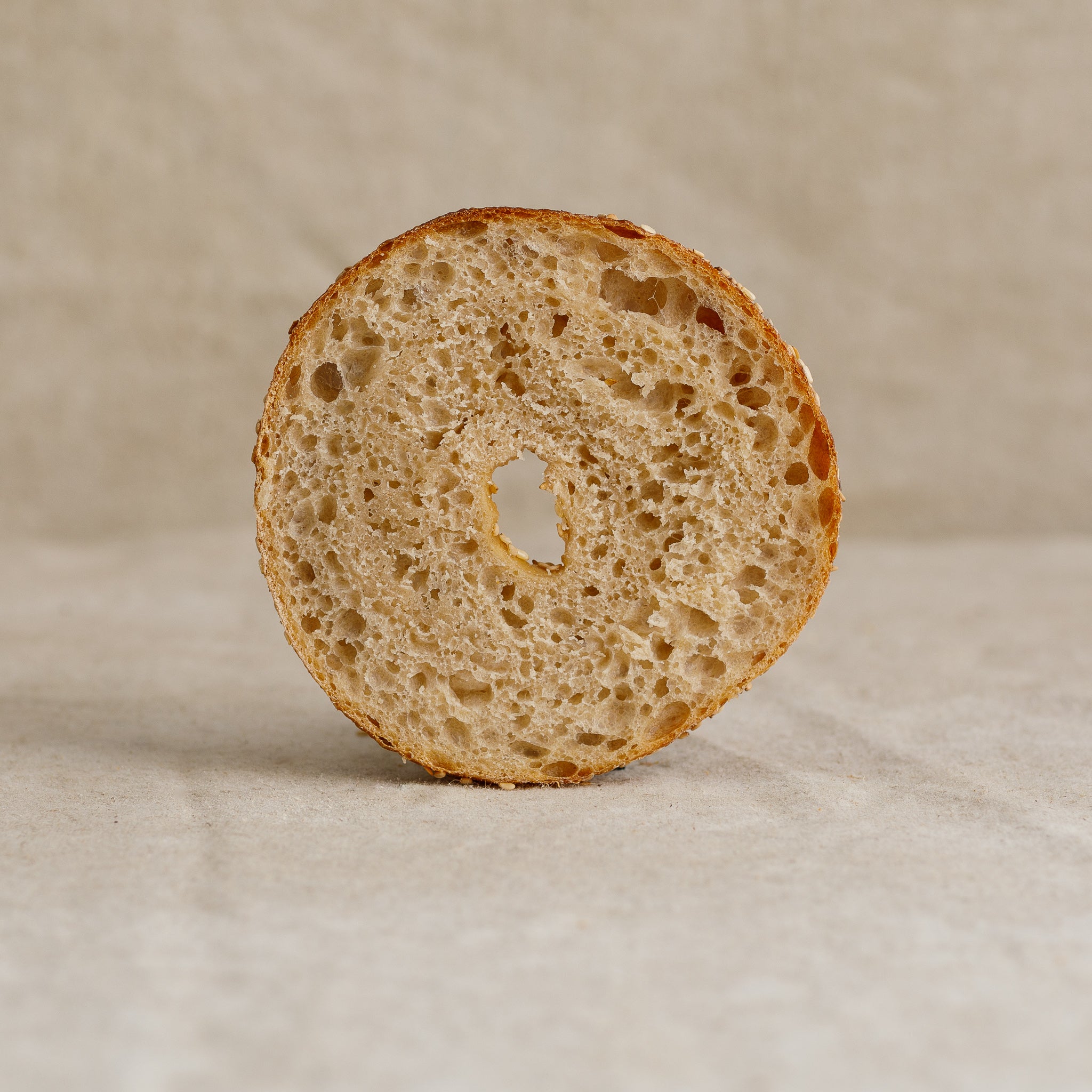 MONTREAL-STYLE SESAME BAGELS