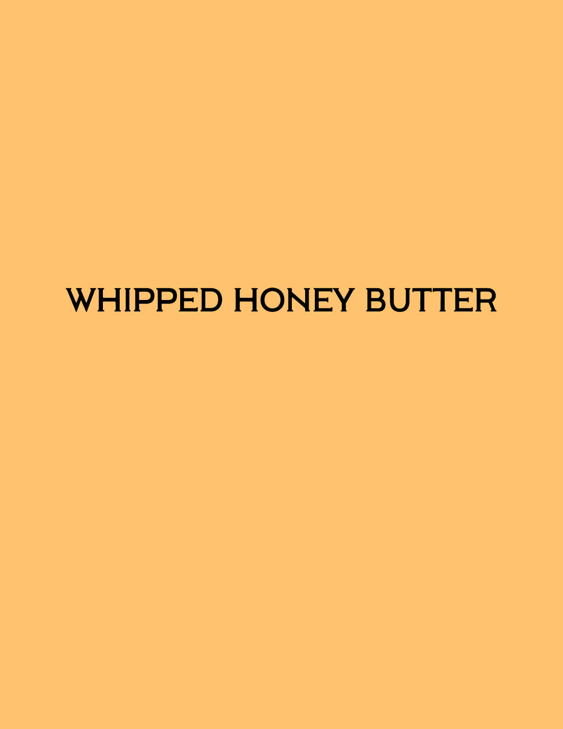Whipped Honey Butter