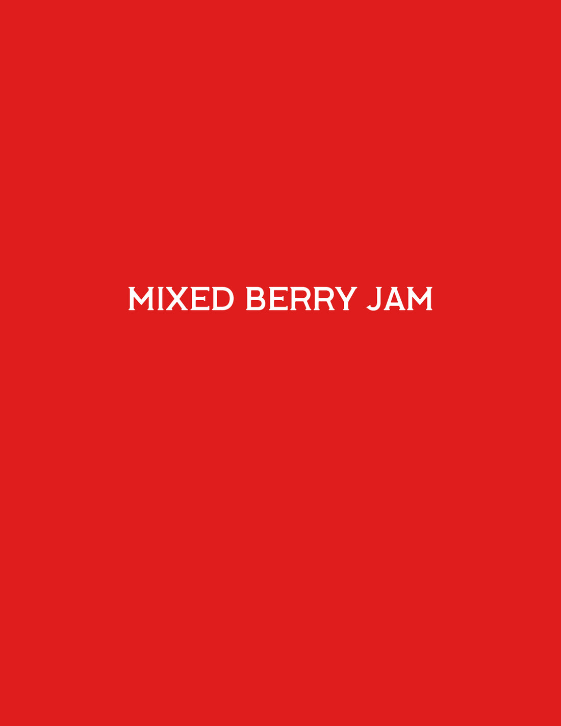 Mixed Berry Jam